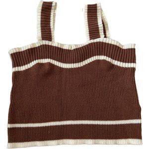 Brown Shein Crop Knit